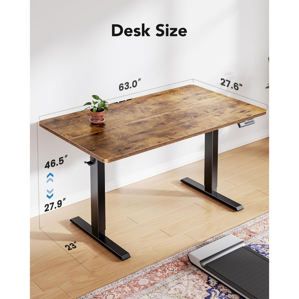 HUANUO 63 x 28 Electric Standi - огляд і ціна Desk Setup Headphone Stand