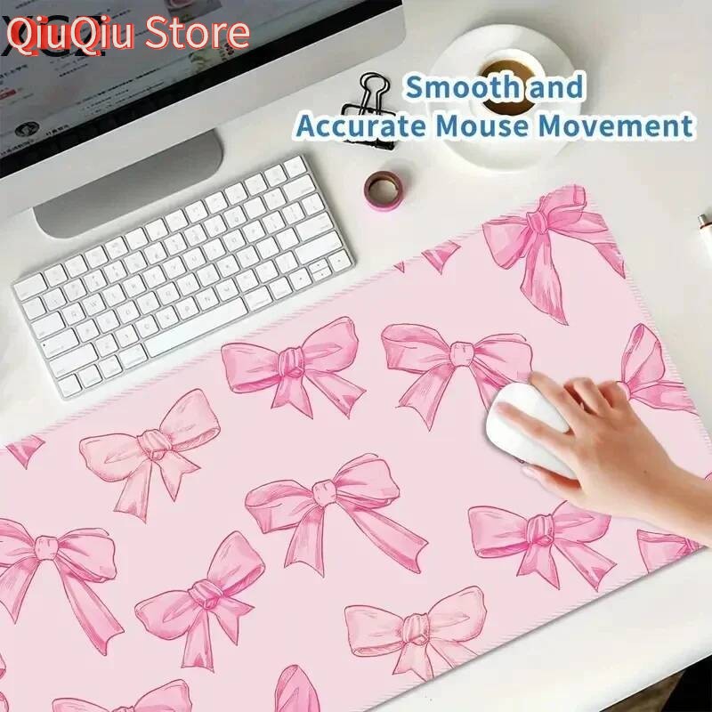 New Cute Pink Bow Mouse Pad La - огляд і ціна Desk Setup Pink