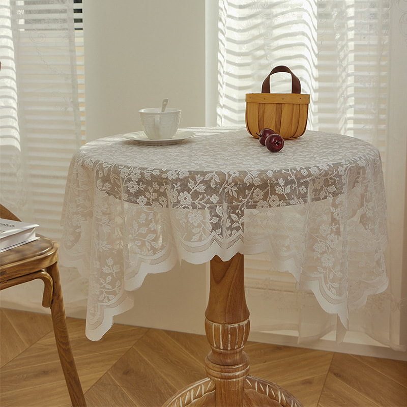 White lace tablecloth, vintage - огляд і ціна Desk Setup Vintage