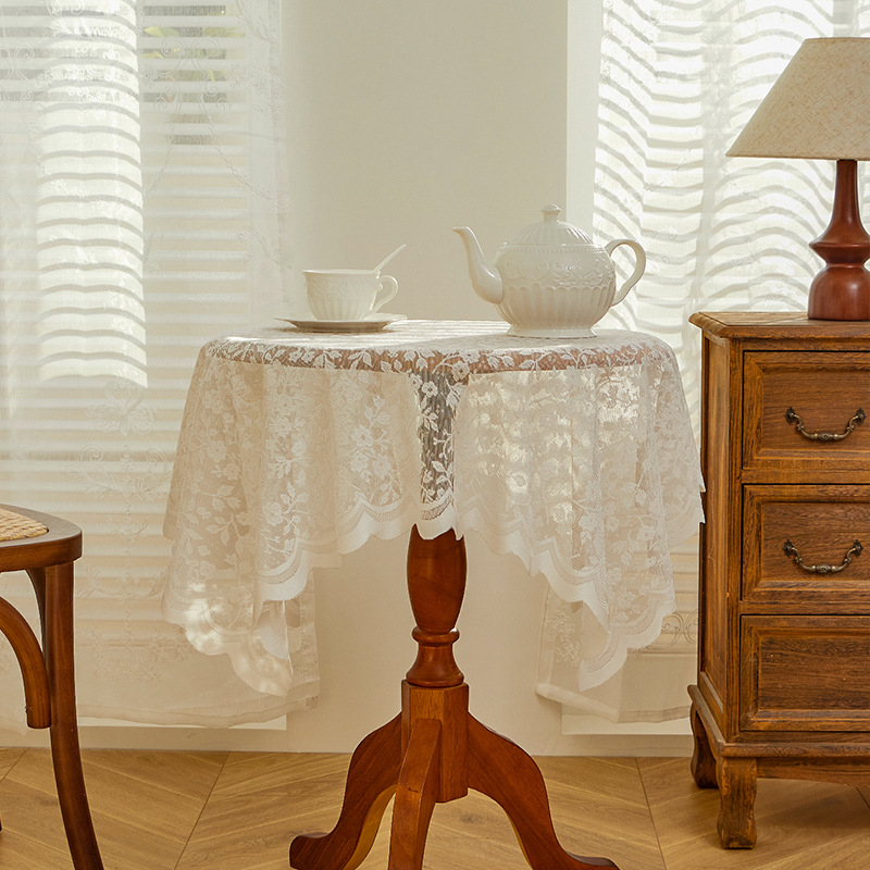 White lace tablecloth, vintage - огляд і ціна Desk Setup Vintage