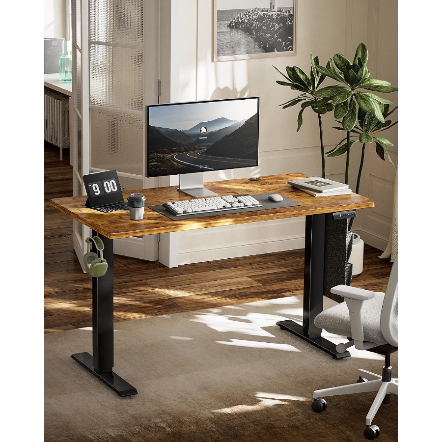 Adjustable Height Standing Off - огляд і ціна Desk Setup Brown