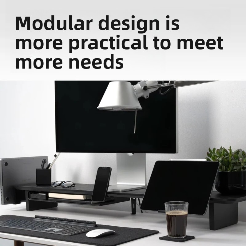 Solid Wood Monitor Riser Stand - огляд і ціна Desk Room Setup
