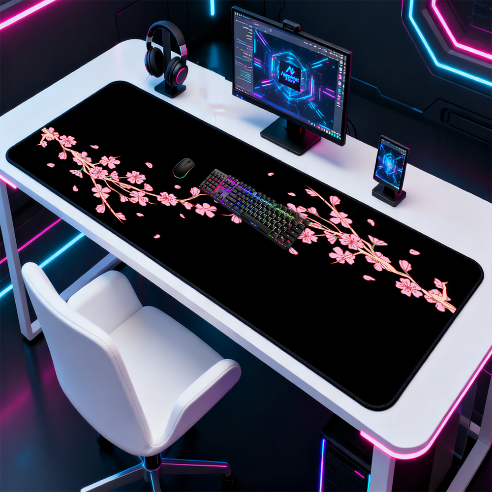 Cherry Blossom Mouse Pad 1400x - огляд і ціна Desk Setup Aesthetic