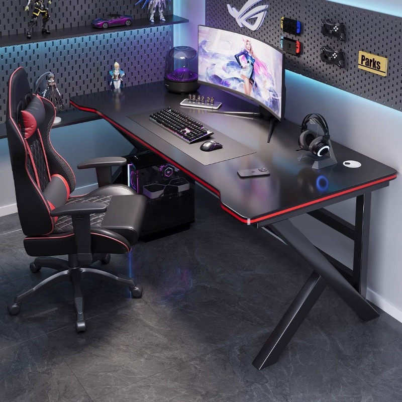 Ergonomic Gaming Desk Computer - огляд і ціна Desk Setup In Small Bedroom