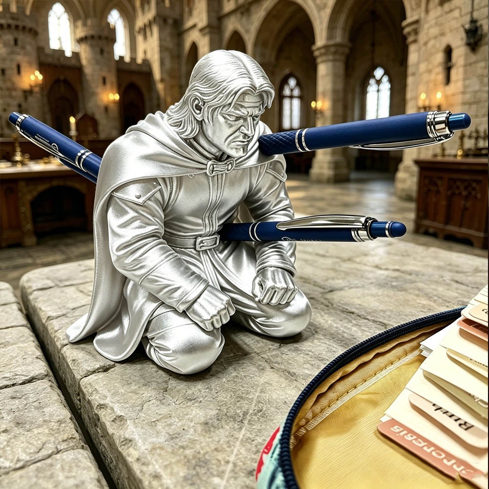 Medieval Commander Pen Holder  - огляд і ціна Desk Setup Aesthetic