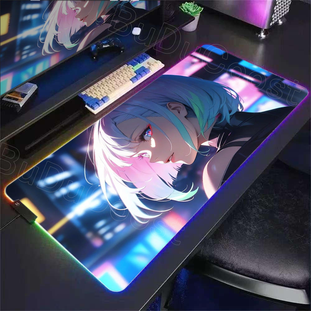 HD Anime Girl Mouse Pad RGB De - огляд і ціна Desk Setup Rgb