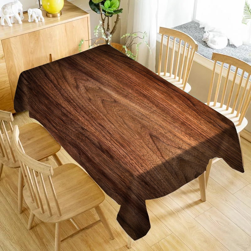 Elegant Dark Wood Grain Tablec - огляд і ціна Desk Setup Dark