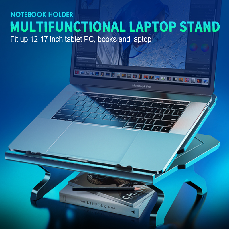 Coolcold laptop stand adjustab - огляд і ціна Desk Setup Pink