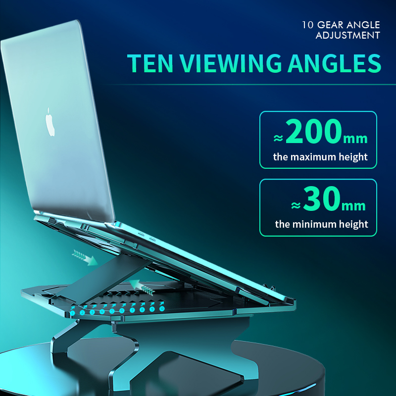 Coolcold laptop stand adjustab - огляд і ціна Desk Setup Pink