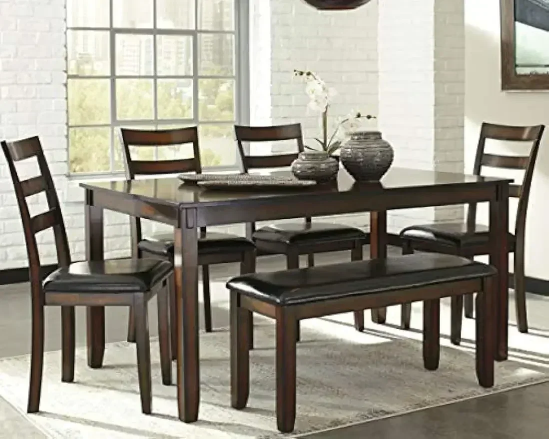 XMSJ-Coviar 6 Piece Dining Set - огляд і ціна Desk Setup Dark