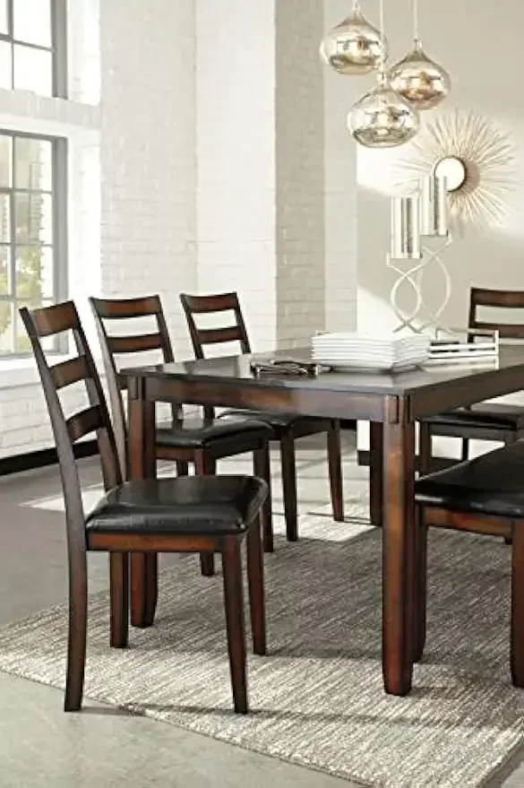 XMSJ-Coviar 6 Piece Dining Set - огляд і ціна Desk Setup Dark