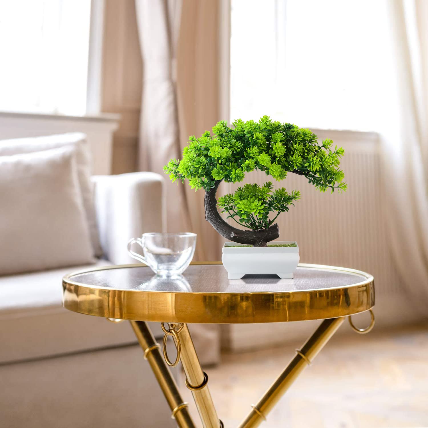 Uflower Small Artificial Plant - огляд і ціна Desk Setup Plant