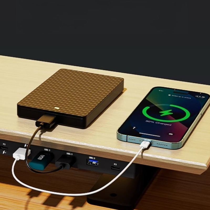 Solid Wood Gaming Desk Top wit - огляд і ціна Desk Setup Hub