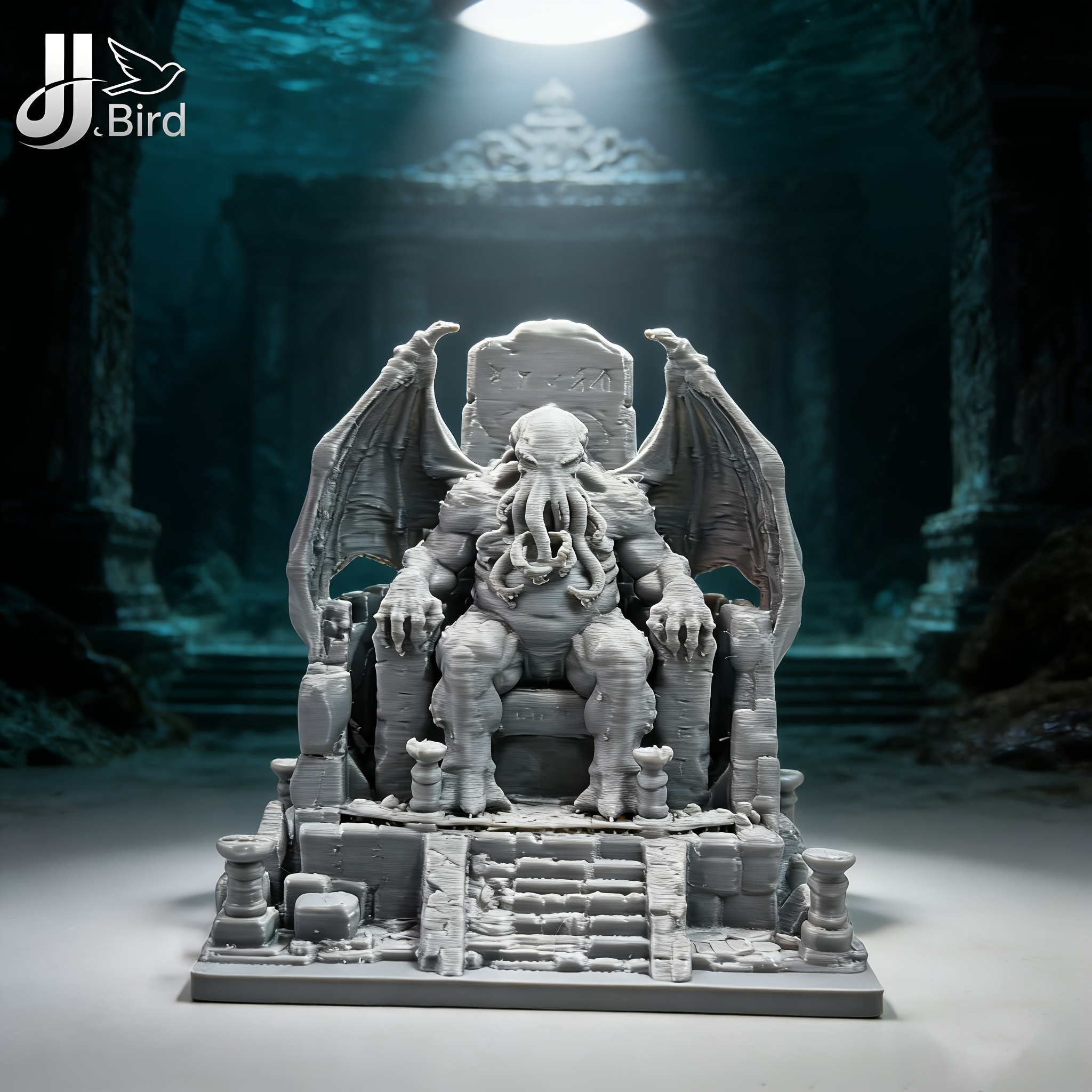 1-Piece Cthulhu Throne Model O - огляд і ціна Desk Setup Artist