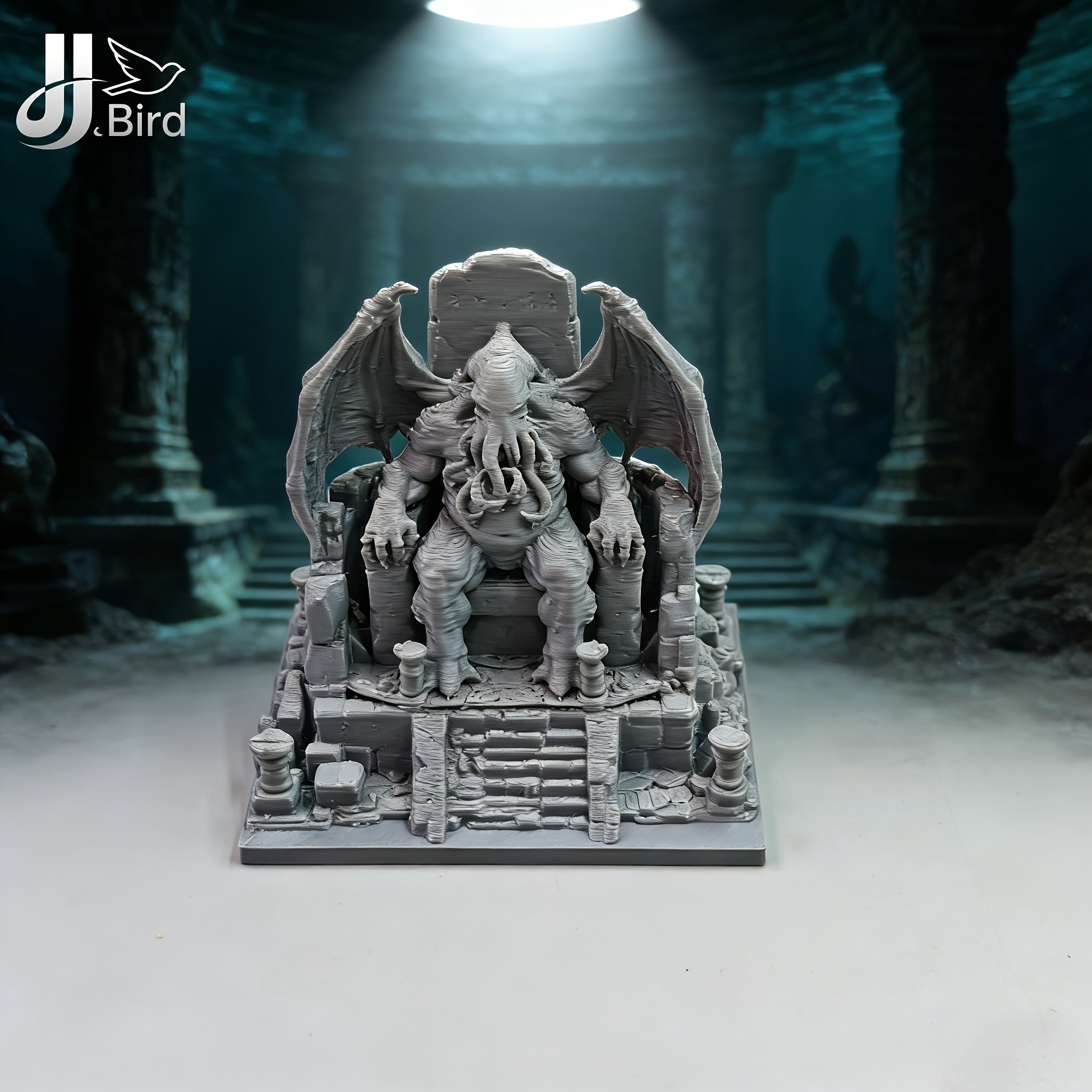 1-Piece Cthulhu Throne Model O - огляд і ціна Desk Setup Artist