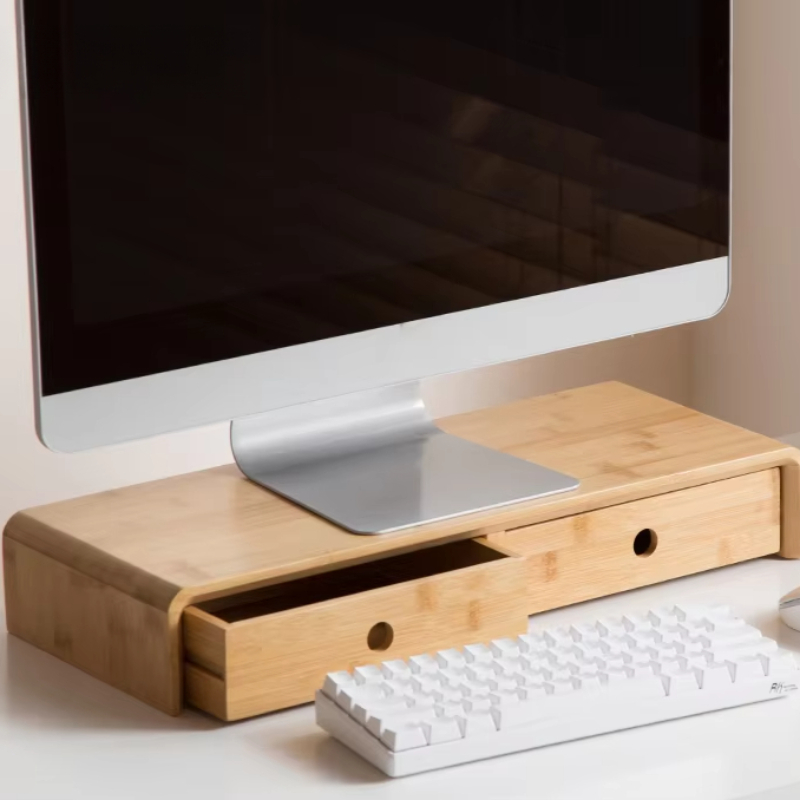 Bamboo Laptop Monitor Riser Ec - огляд і ціна Desk Room Setup