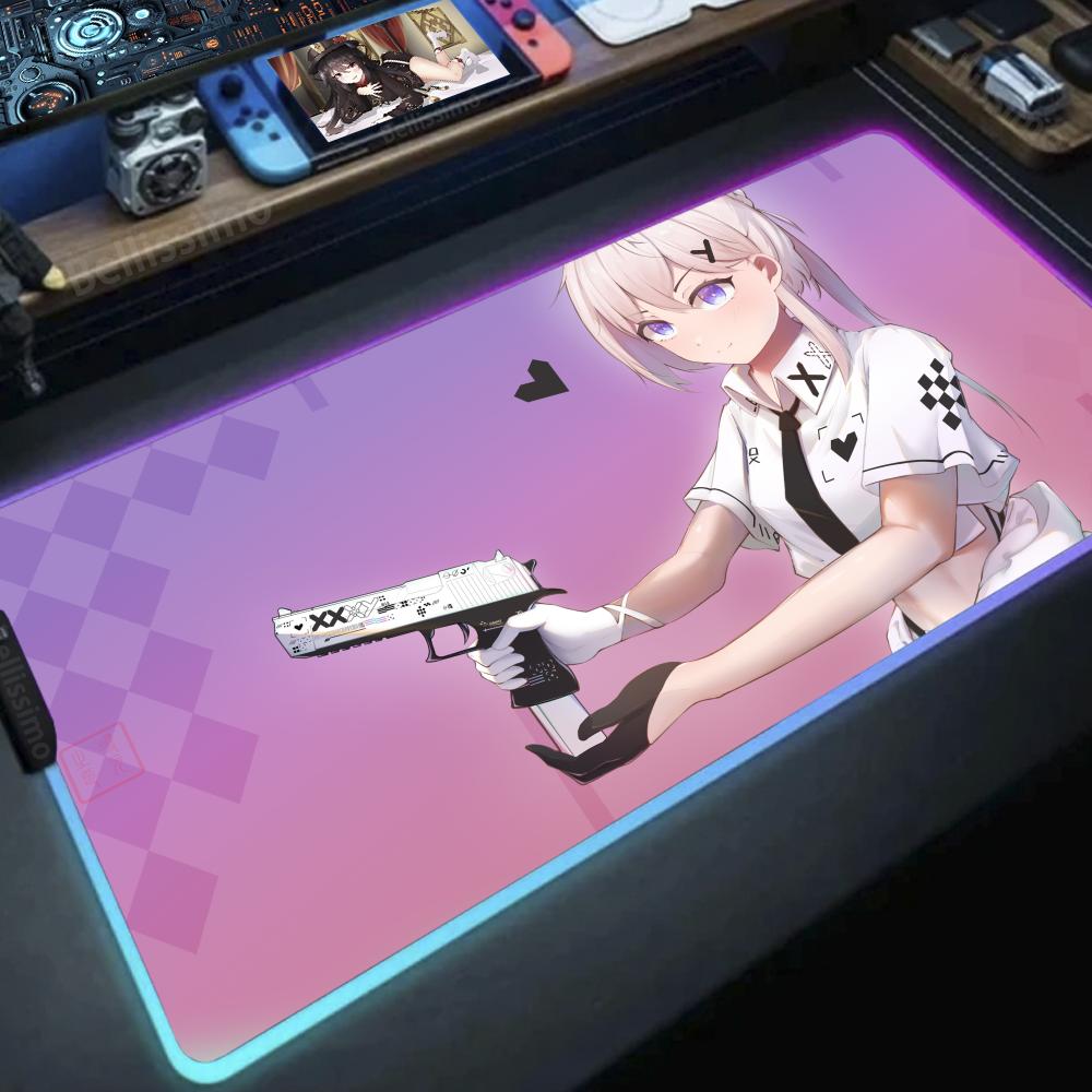 Girl with a gun Anime DIY game - огляд і ціна Desk Setup Rgb