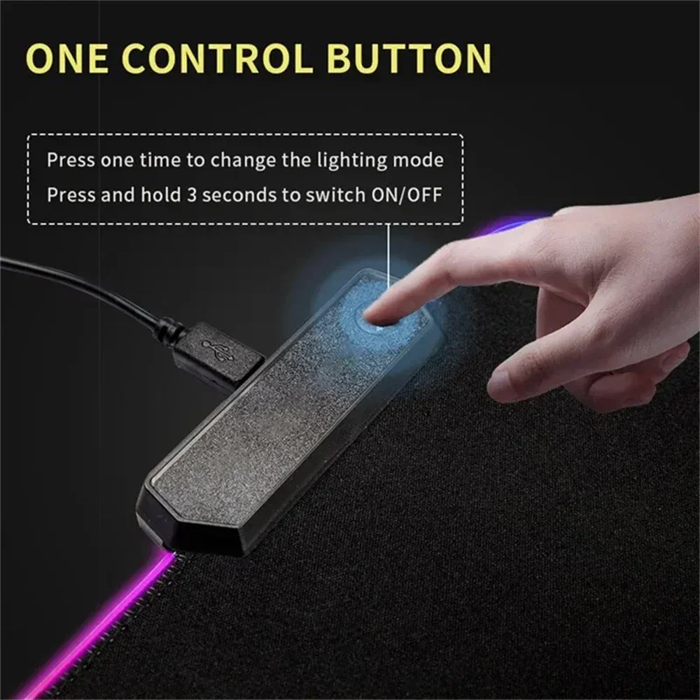 New Gamer RGB Desk Mat Backlig - огляд і ціна Desk Setup Rgb