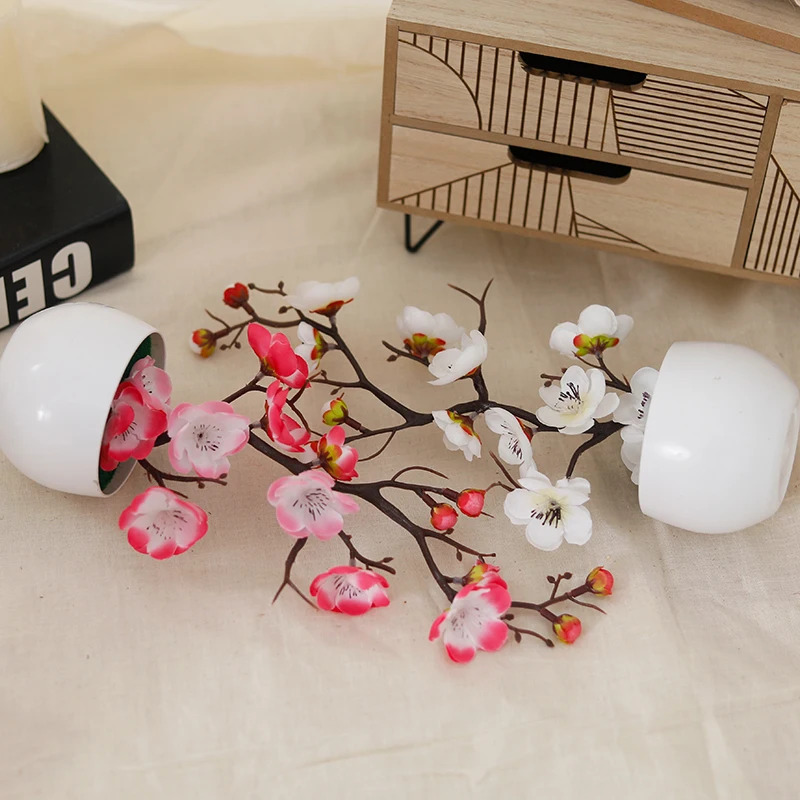 Simulation Plum Flower Pot Pla - огляд і ціна Desk Setup Plant