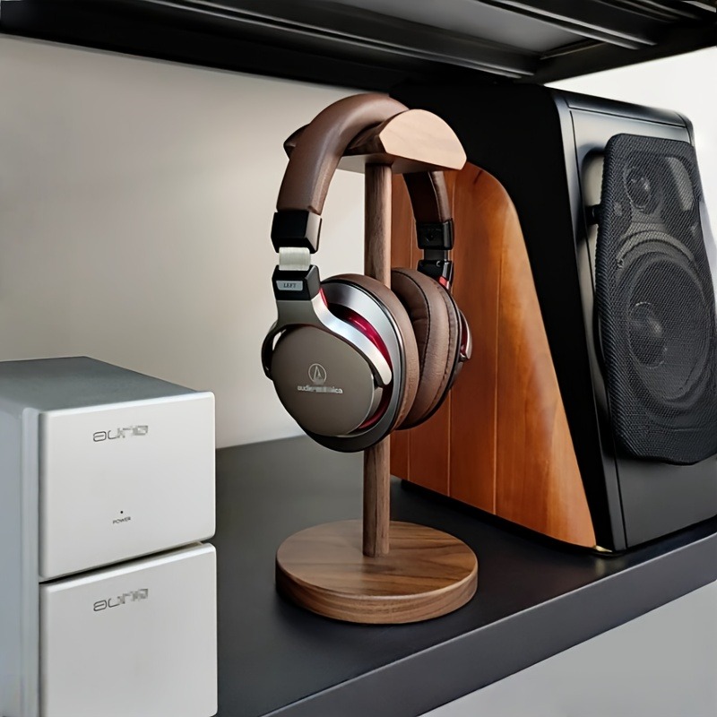PGY Wooden Headphone Stand Erg - огляд і ціна Desk Setup Headphone Stand