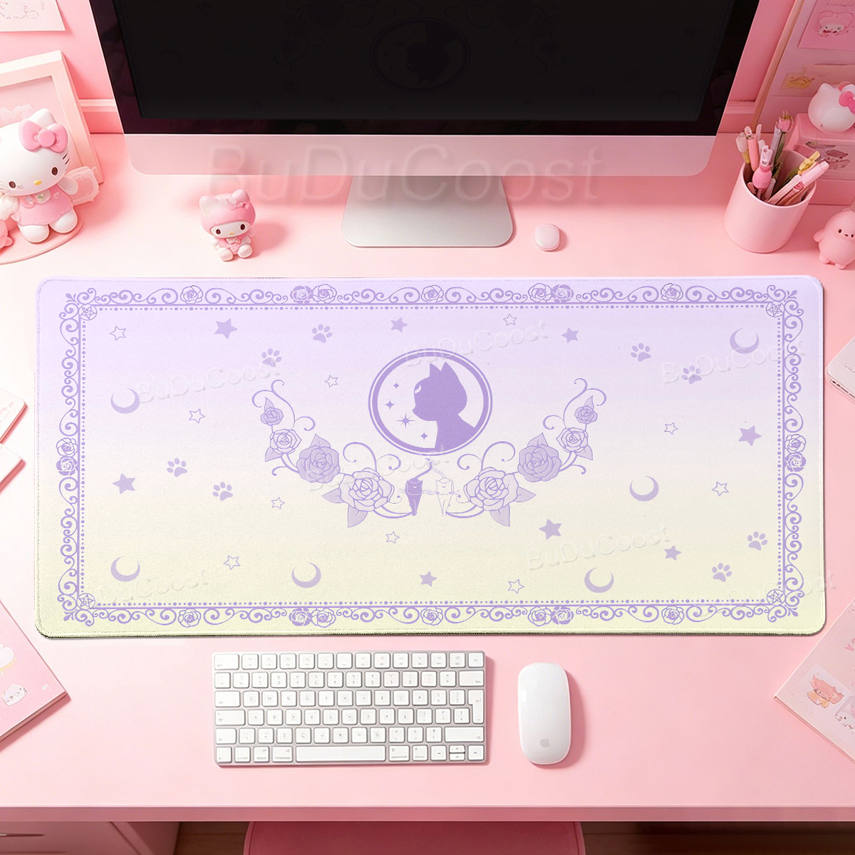 Kawaii Anime Girls Pink Mouse  - огляд і ціна Desk Setup Pink