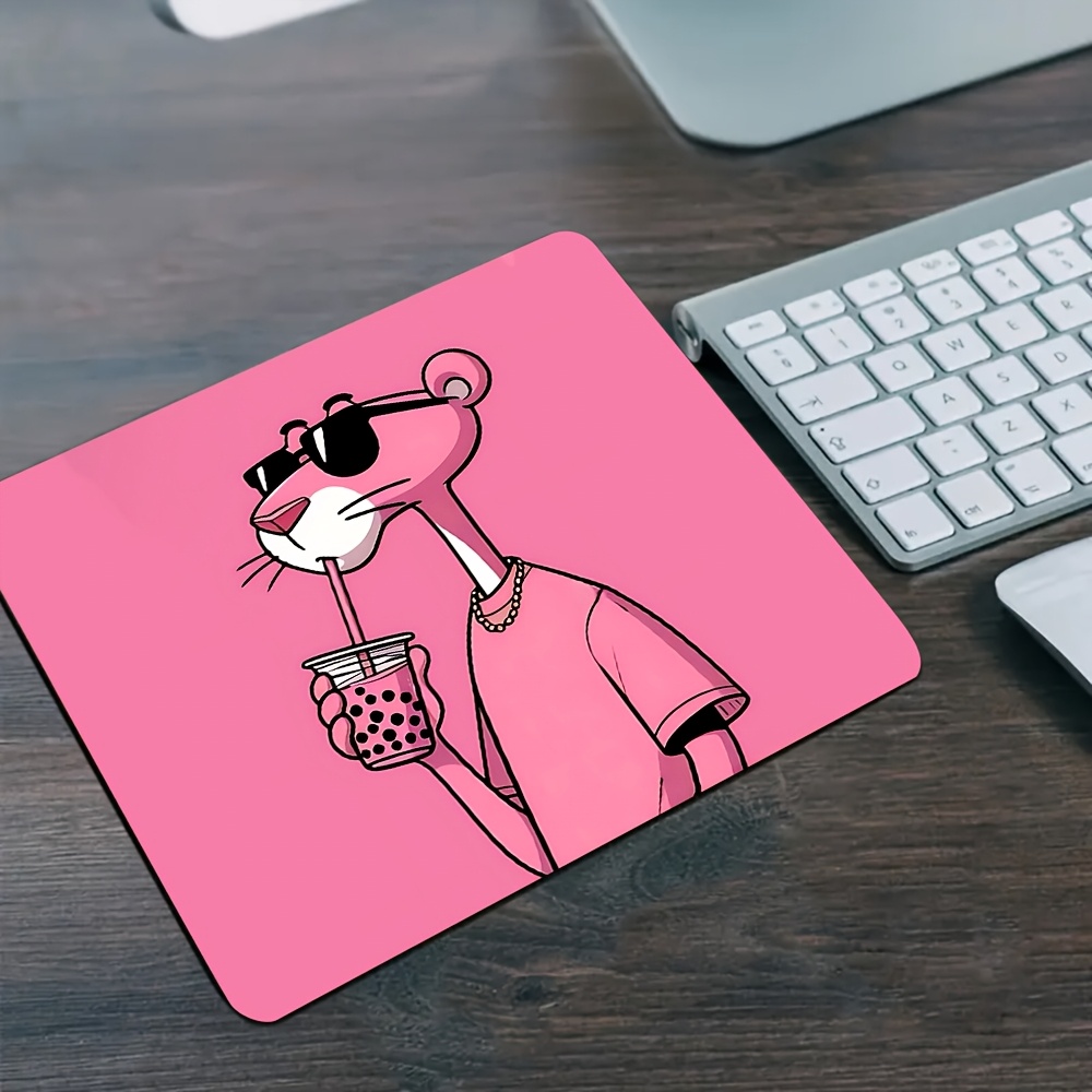 Non-Slip Mouse Pad with Cute P - огляд і ціна Desk Setup Pink