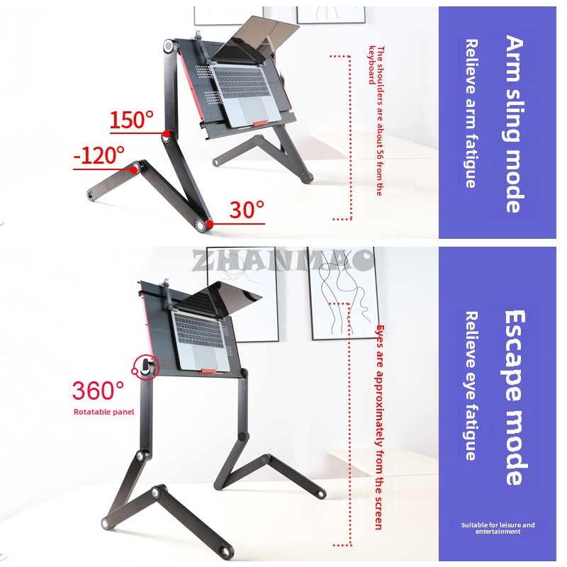 Lying Flat on The Bed, Laptop  - огляд і ціна Gaming Setup Desk