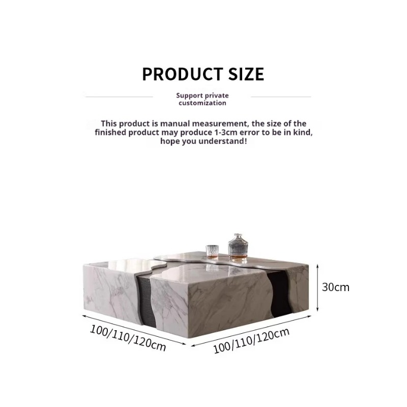 2025 Square Marble Coffee Tabl - огляд і ціна Desk Setup Modern