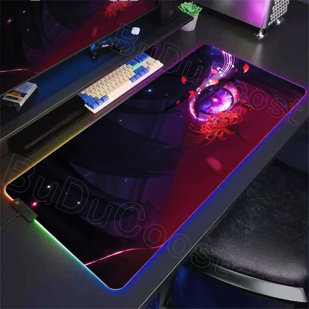RGB Desk Mat Beautiful Shoreke - огляд і ціна Desk Setup Rgb