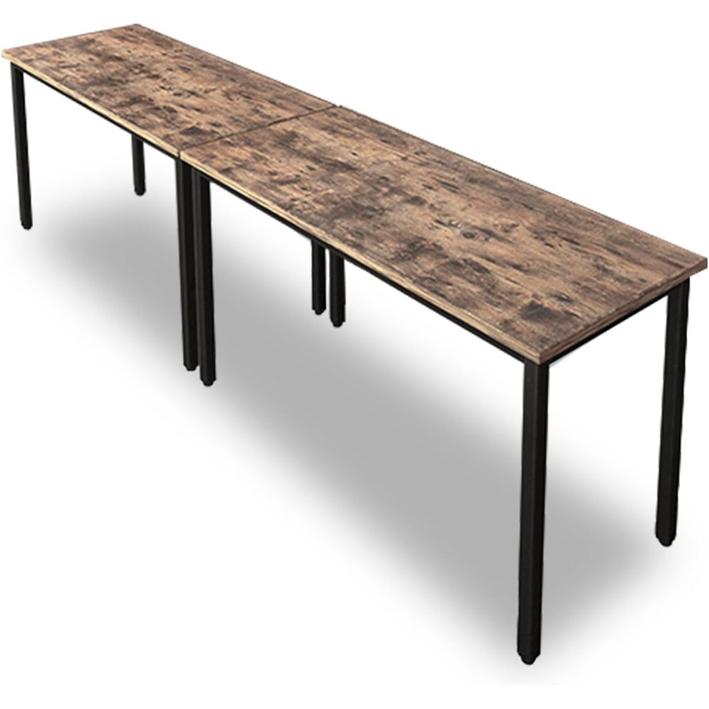 Rustic Brown 4-8 Person Meetin - огляд і ціна Desk Setup Brown