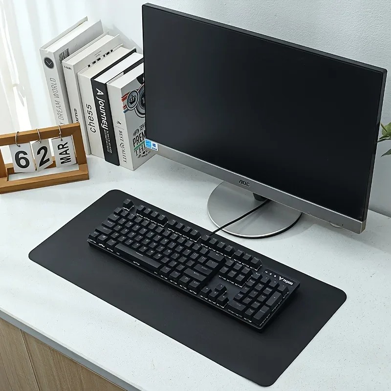 Pink Solid Color Leather Desk  - огляд і ціна Desk Setup Pink