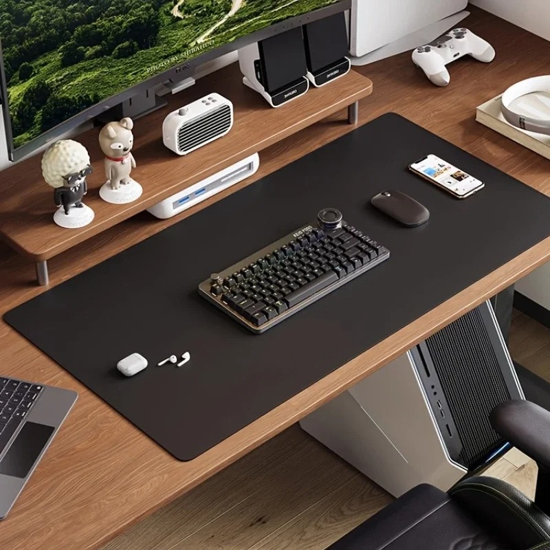 Pink Solid Color Leather Desk  - огляд і ціна Desk Setup Pink