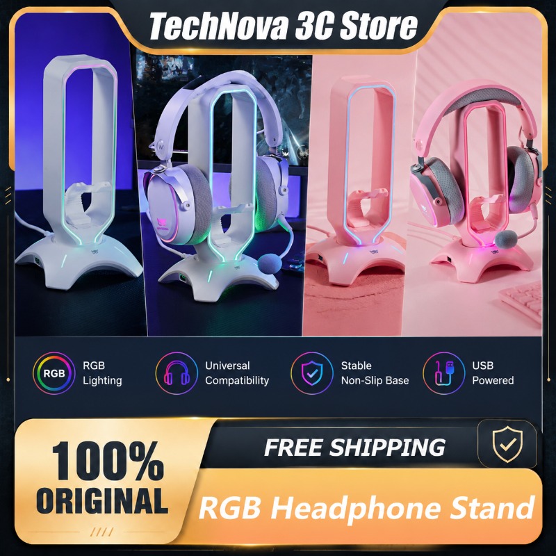 Waizowl RGB Headphone Stand Ga - огляд і ціна Desk Setup Headphone Stand
