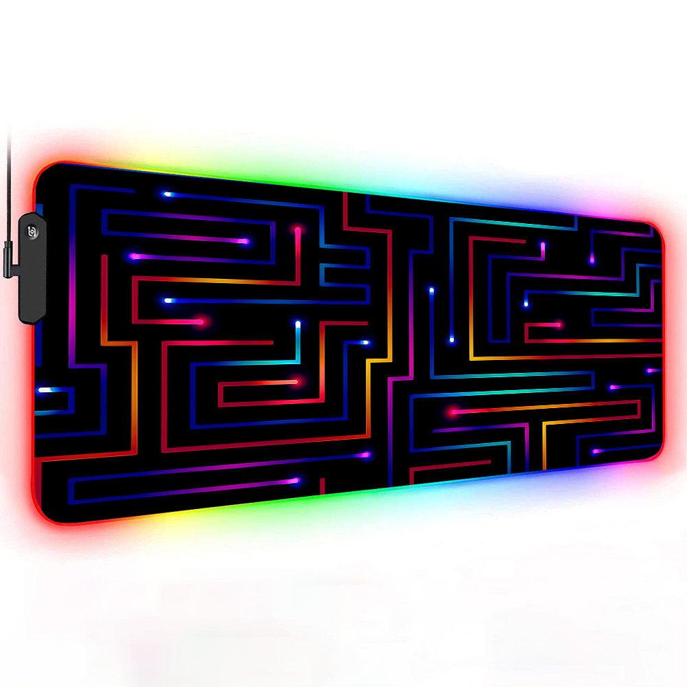 Xxl Mouse Pad 900x400 Neon Cir - огляд і ціна Desk Setup Rgb