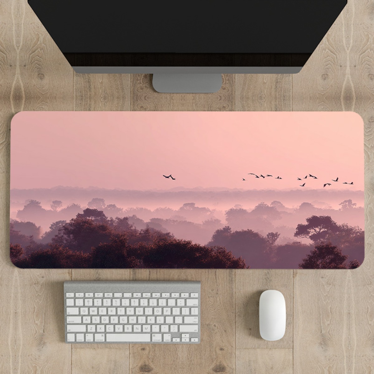 Dreamy Pink & Purple Sky XL mo - огляд і ціна Your Desk Setup
